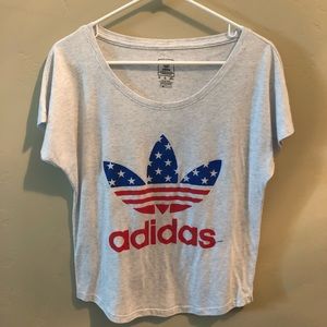 Adidas American Flag Patriotic Tee